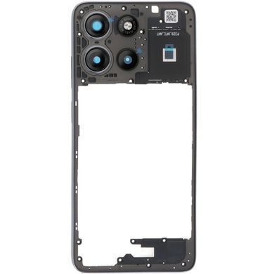Рамка корпусу Motorola XT2521-3 Moto G15, XT2521-5 Moto G15 Power сіра, Gravity Grey зі склом камери 33611 фото