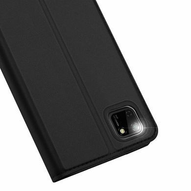 Чехол-книжка Premium Case под кожу Huawei Y5P (2020) черный 18163 фото