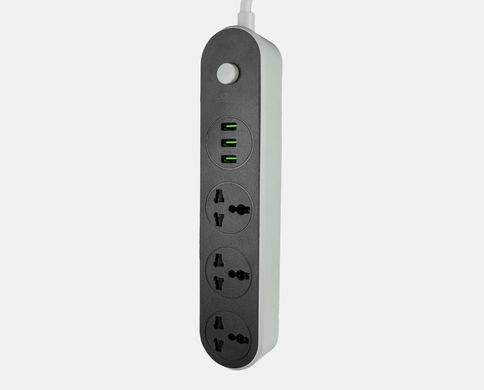 Сетевой удлинитель LDNIO SC3301 3x220V и 3xUSB, 1,6м 16626 фото