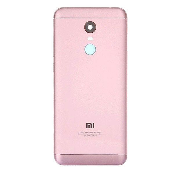 Задня кришка для Xiaomi Redmi 5 Plus зі склом камери рожева 04343 фото