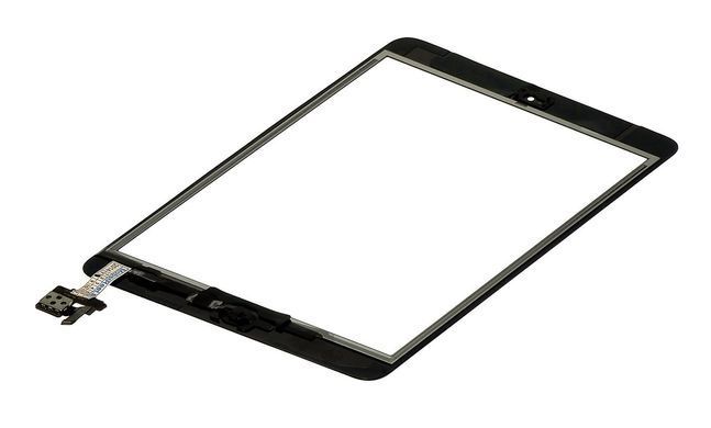 Сенсор (тачскрин) Apple iPad Mini A1432, A1454, A1455, iPad Mini 2 Retina A1489, A1490, A1491 черный с кнопкой HOME 05221 фото