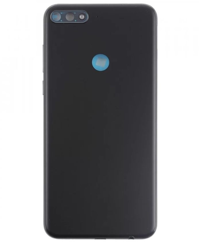 Задняя крышка Huawei Y7 Prime 2018 черная, с вырезом под сканер отпечатка пальца 23072 фото