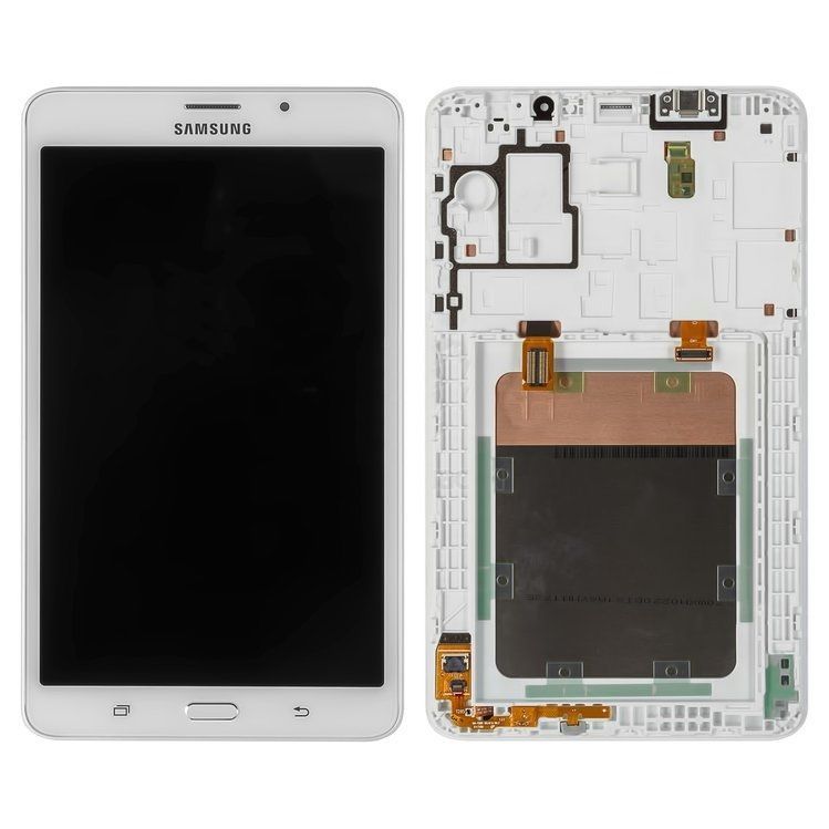 Дисплей для Samsung T285 Galaxy Tab A 7.0" LTE с рамкой белый (GH97-18756B) Оригинал 07367 фото