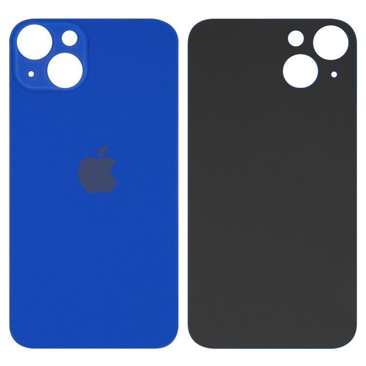Задняя крышка для Apple iPhone 13 синяя, с большим отверстием под камеру Оригинал Китай 32558 фото