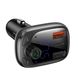 Автомобільний FM-трансмітер Baseus T typed S-13 Bluetooth MP3 car charger чорний (CCMT000101) 28733 фото 2