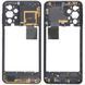 Рамка корпуса Samsung A235 Galaxy A23 чорна 32709 фото