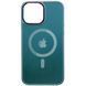 Чохол скляний матовий AG glass sapphire MagSafe для Apple iPhone 13 Pro Max зелений 27694 фото 1