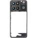 Рамка корпусу Motorola XT2521-3 Moto G15, XT2521-5 Moto G15 Power сіра, Gravity Grey зі склом камери 33611 фото 2