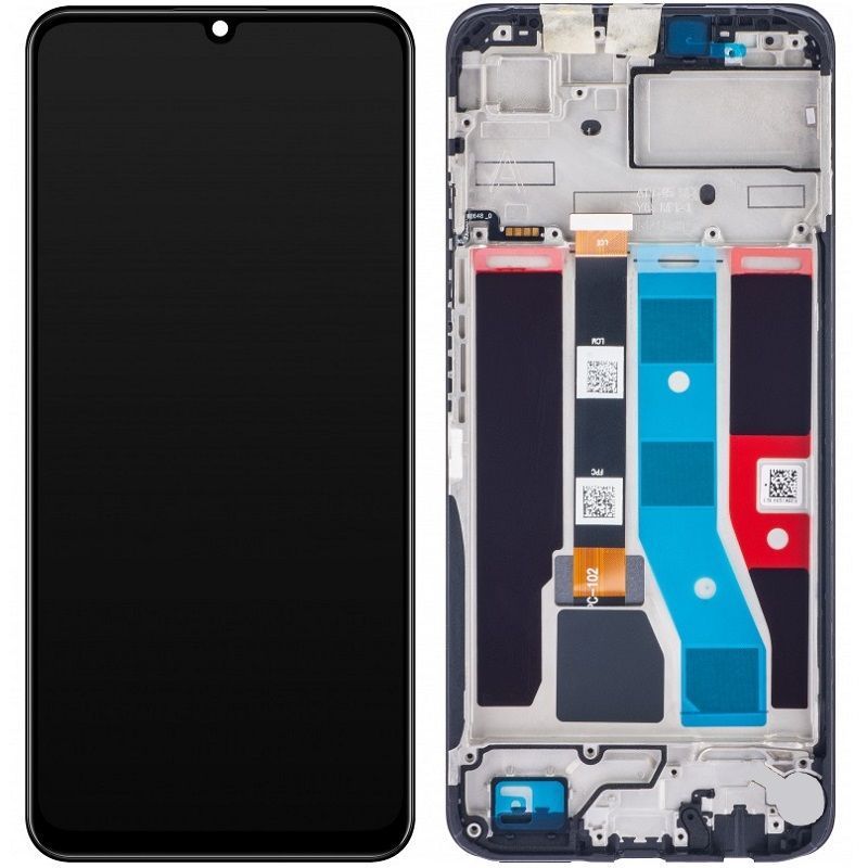 Дисплей для Realme C51 RMX3830, Realme Note 50 с рамкой черный Оригинал Китай 30261 фото