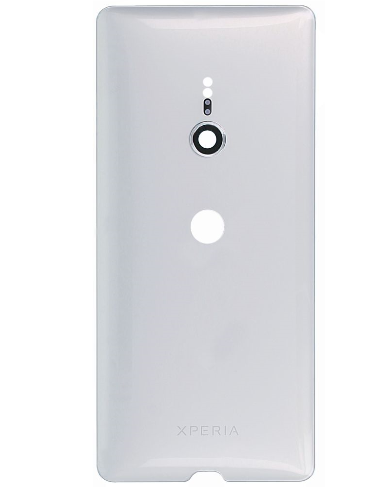 Задняя крышка для Sony H8416 Xperia XZ3,H9436,H9493,H9496, серебристая, Silver White, со стеклом камеры 23384 фото