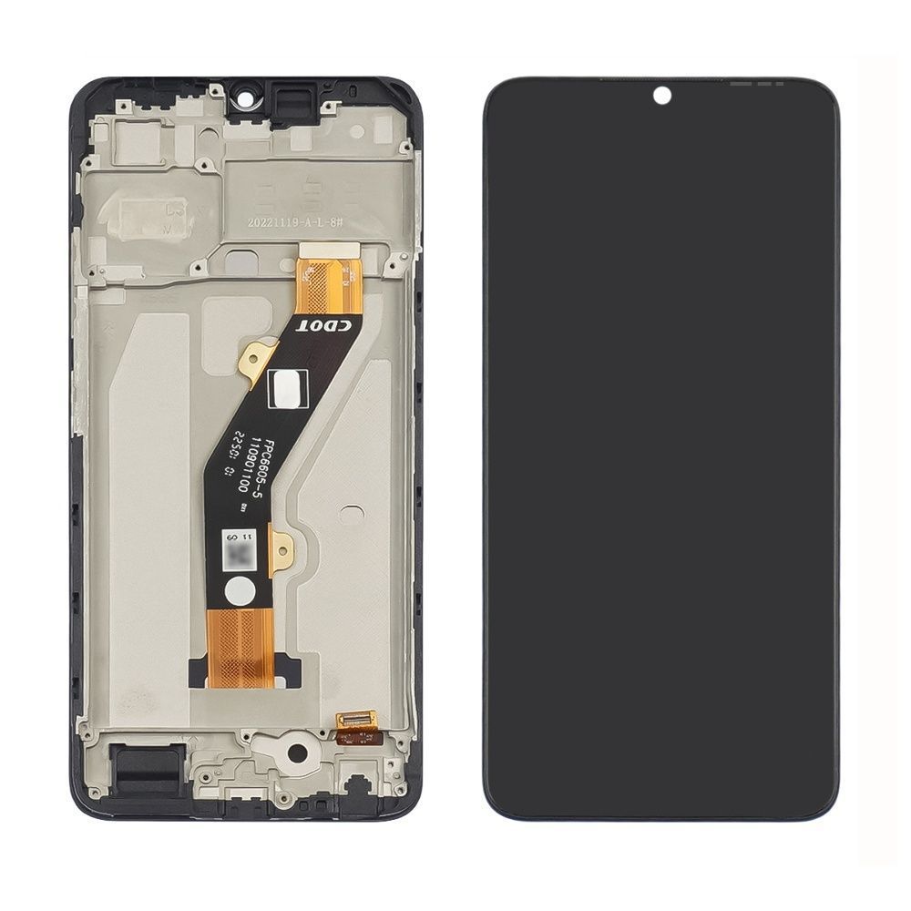 Дисплей для Infinix Smart 7 (X6515) с рамкой черный 30925 фото