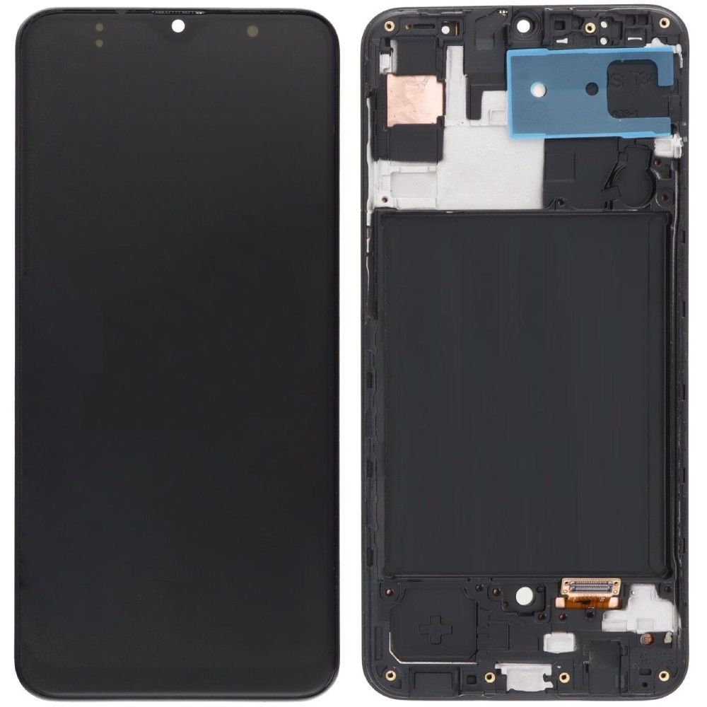 Дисплей для Samsung A307 Galaxy A30S (2019) з рамкою чорний TFT, без функции отпечатка пальца 22042 фото