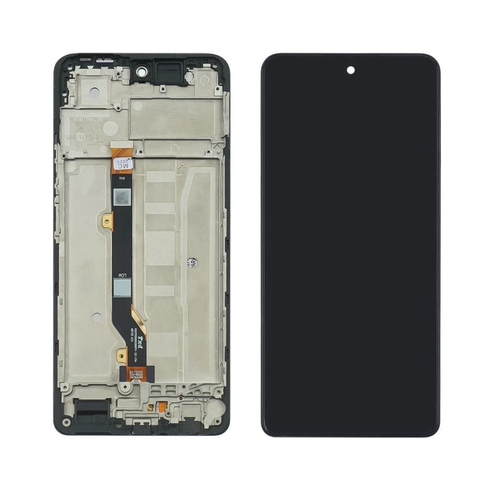 Дисплей для Tecno Spark 20 Pro KJ6 з рамкою чорний 33460 фото