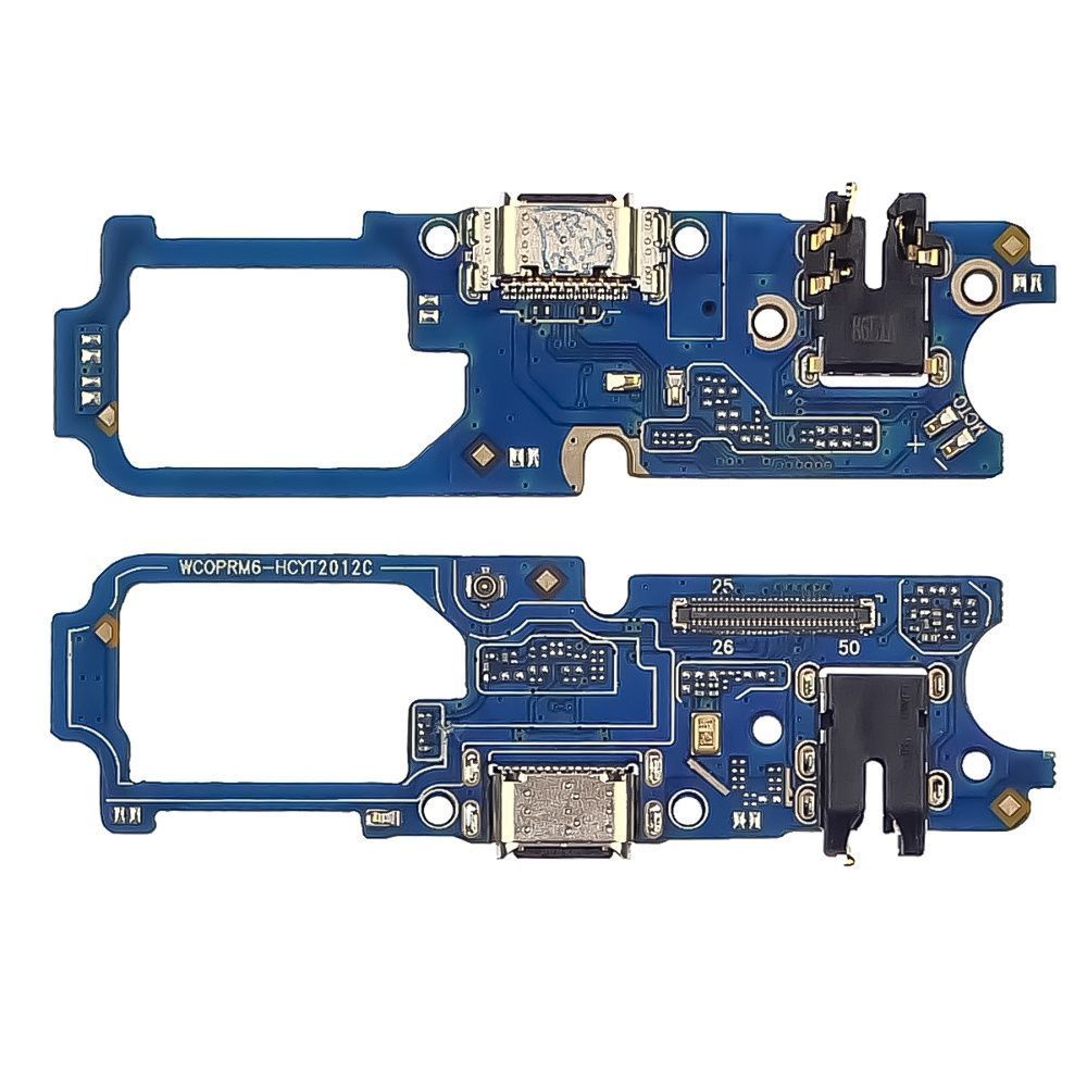 Нижняя плата для Realme 6 RMX2001 с разьемом зарядки, с разьемом наушников и микрофоном 32958 фото