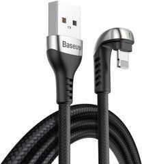 Кабель Baseus Green U-shaped Lightning Cable 2.4A (1m) Black (CALUX-A01) 18061 фото