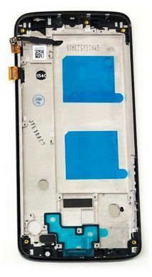 Дисплей для Motorola XT1925 Moto G6 з рамкою чорний 23698 фото
