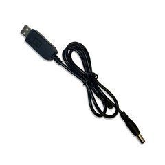 USB кабель з перетворювачем напруги з 5V на 9V 0,5А 5.5 х 2.1 мм DC для роутера 29238 фото
