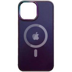 Чохол скляний матовий AG glass sapphire MagSafe для Apple iPhone 13 Pro Max фіолетовий 27695 фото