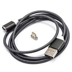 Кабель магнитный Clip-On Lightning 1m черный 25932 фото