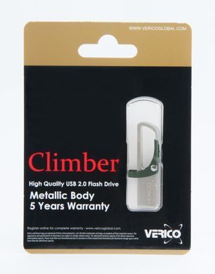 Флеш память Verico USB 16Gb Climber зеленый 13587 фото