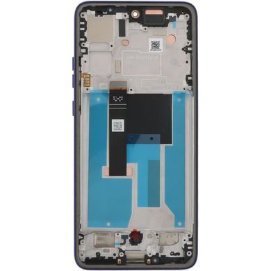 Дисплей для Motorola XT2409 Edge 50 Neo с рамкой синий P-OLED Хайкопия 32252 фото
