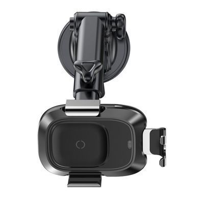 Автодержатель с беспроводной зарядкой Baseus Smart Vehicle Bracket Wireless Charger (Adsorption) черный (WXZN-B01) 20044 фото