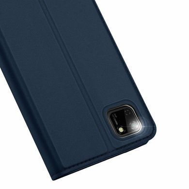 Чехол-книжка Premium Case под кожу Huawei Y5P (2020) синий 18164 фото