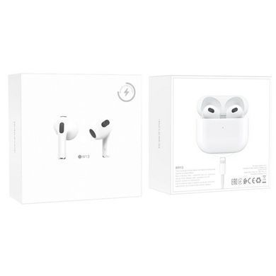 Беспроводные Bluetooth наушники Borofone BW13 TWS белые 27572 фото