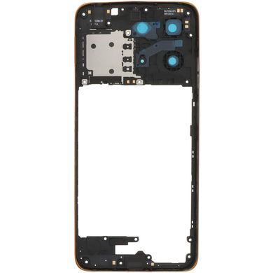 Рамка корпусу Motorola XT2521-5 Moto G15 Power помаранчева, Sunrise Orange зі склом камери 33612 фото