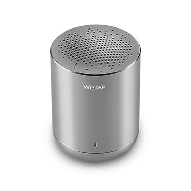 Портативная Bluetooth колонка WESDAR K23 серебренная 13811 фото