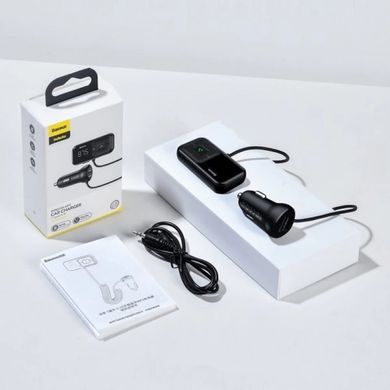 Автомобильный FM-трансмиттер Baseus T-typed S-16 wireless MP3 черный (CCMT000201) 28734 фото