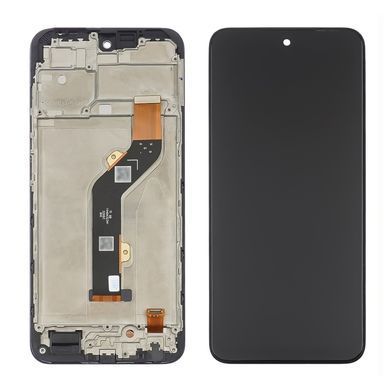Дисплей для Infinix Hot 30 Play X6835B с рамкой черный 32860 фото