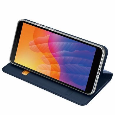 Чехол-книжка Premium Case под кожу Huawei Y5P (2020) синий 18164 фото