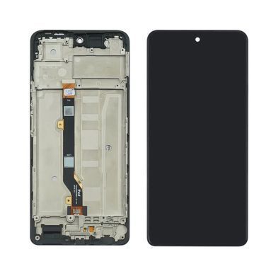 Дисплей для Tecno Spark 20 Pro KJ6 с рамкой черный 33460 фото