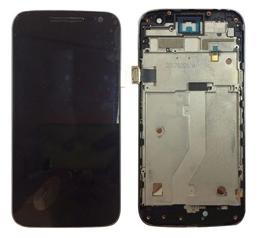 Дисплей для Motorola XT1600 Moto G4 Play, XT1601, XT1602, XT1603, XT1607, XT1609 с рамкой черный 12547 фото