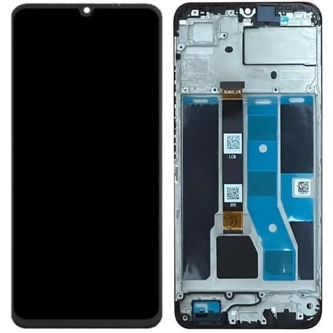 Дисплей для Realme C53 RMX3760 з рамкою чорний Оригінал Китай 30262 фото