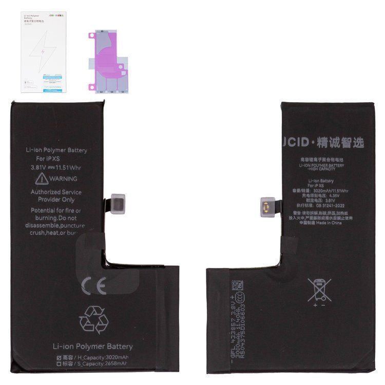 Аккумулятор JCID для Apple iPhone XS 3020mAh повышенная емкость 33763 фото