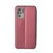 Чехол-книжка Premium Case под кожу Xiaomi Redmi Note 10, Note 10S бордовый 23613 фото 2