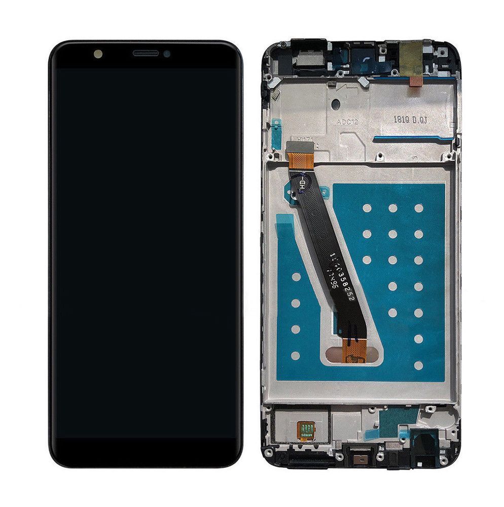Дисплей для Huawei P Smart FIG-LX1, FIG-LX2, FIG-LX3, FIG-LA1, Enjoy 7S з рамкою чорний 11346 фото