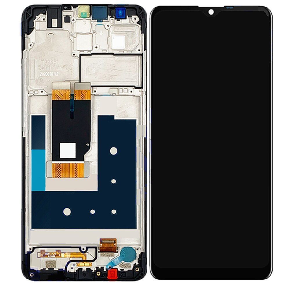 Дисплей для Nokia 2.4 Dual Sim TA-1270 с рамкой черный 25594 фото
