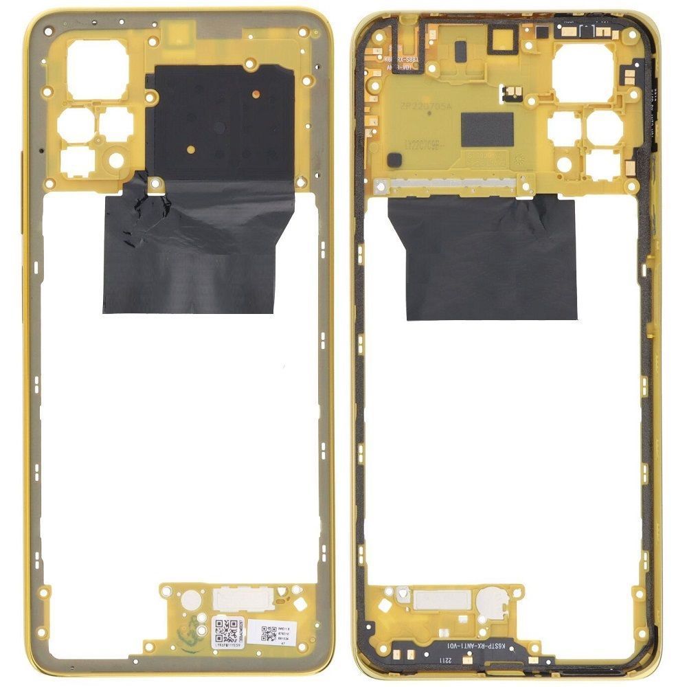 Рамка корпусу для Xiaomi Poco X4 Pro 2201116PG жовта, Poco Yellow 32425 фото