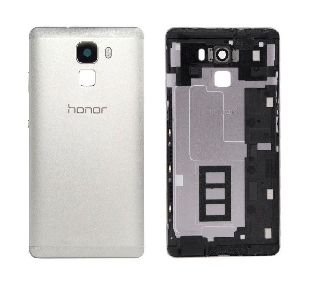 Задняя крышка для Huawei Honor 7 (PLK-L01) серебристая 03731 фото