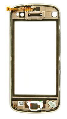 Сенсор (тачскрин) Nokia N97 и рамкой (серебристой) белый 01684 фото