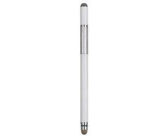 Стилус емкостный, высокоточный, Jot Pro, двусторонний, металлический, со вставкой, белый 23588 фото