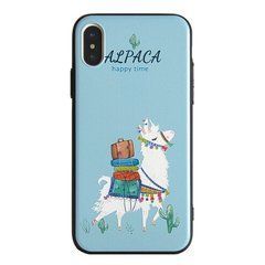 Чехол JoyRoom Painting iPhone X, iPhone XS с рисунком альпака 13806 фото
