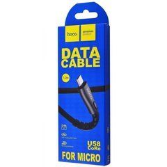 Кабель Hoco U58 Core MicroUSB Black 15934 фото