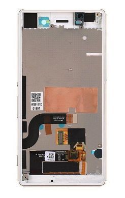 Дисплей Sony E5603, E5606, E5633 Xperia M5 Dual з рамкою білий 05901 фото