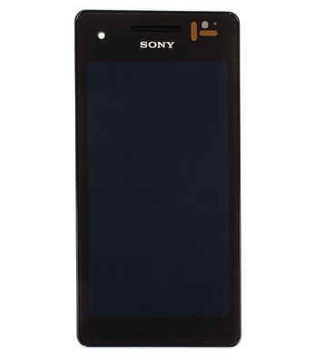 Дисплей Sony LT25i Xperia V и рамкой черный 01073 фото