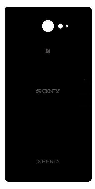 Задняя крышка для Sony D2302, D2303, D2305, D2306 Xperia M2 черная 05747 фото