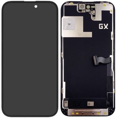 Дисплей для Apple iPhone 14 Pro чорний OLED, OEM Hard, GX Хайкопія 31053 фото